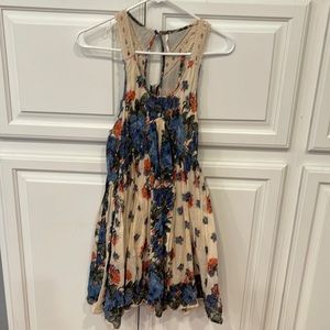 Free People small pleated mini dress.